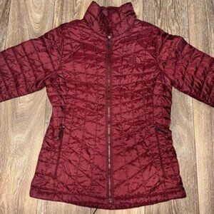 The North Face Thermoball Eco Zip Up  Jacket Women Size Small Maroon